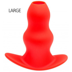 MK Toys Plug Tunnel Stretch Rouge Large 15 x 7cm
